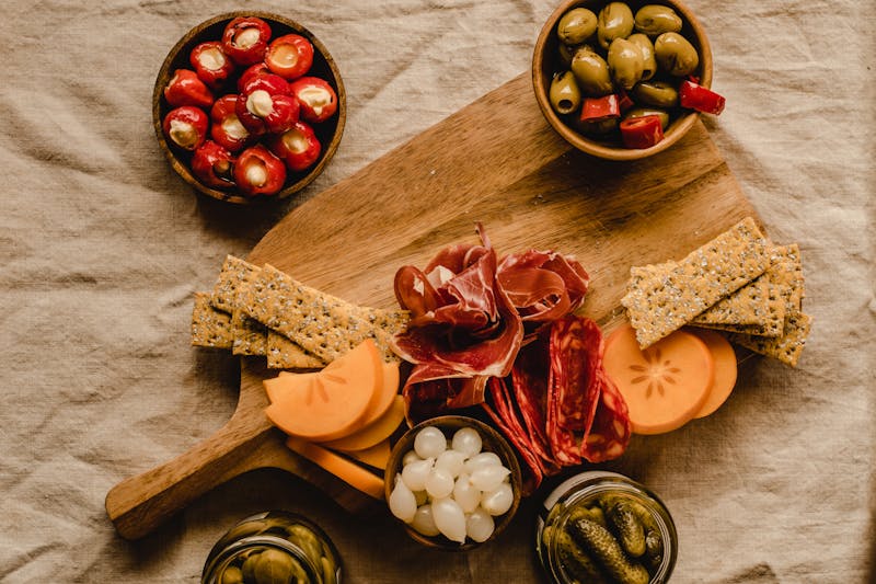 Stuffed peppers appetizer with cheese filling