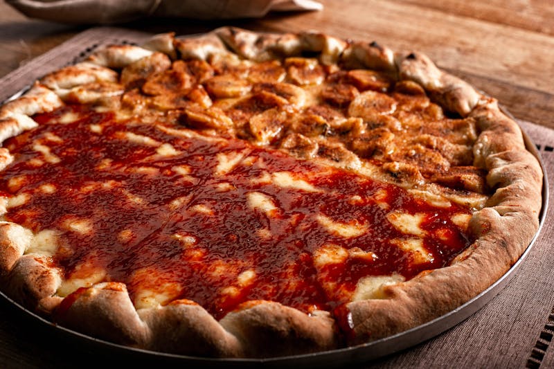 Jet's Classic Detroit-Style Pizza with thick crust and crispy edges